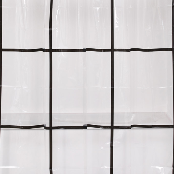 TENDANCE BATH CURTAIN 180X180 CM PEVA, TRANSPARENT, NEO RETRO - Image 2