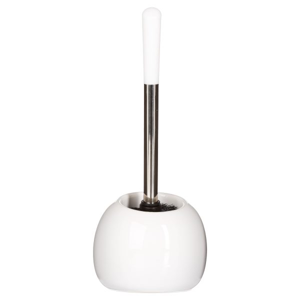 FIVE TOILET BRUSH SUN, PVC + STAINLESS STEEL + CERAMIQUE, WHITE - Image 2