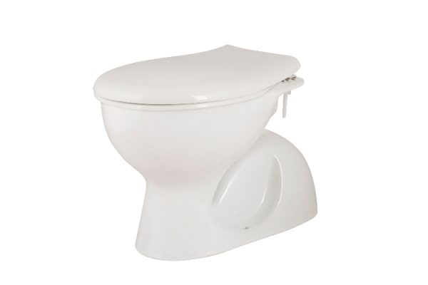 EUROCIERE TOILET BOARD 34.4-436.2 x 30 cm POLYPROPYLENE WITH PP FITTINGS, BABY WHITE