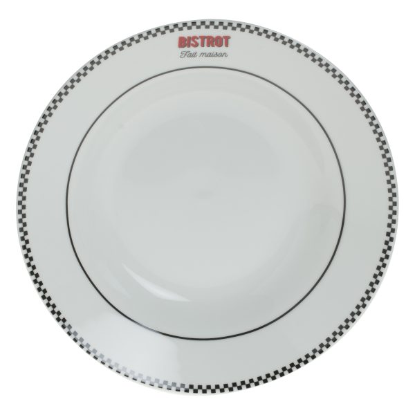 SG PLATE DEEP CADENCE 20CM PORCELAIN SILVER