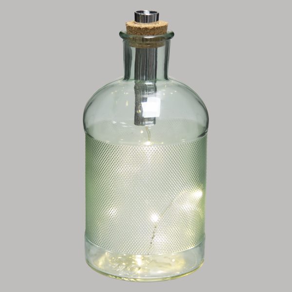 ATMOSPHERA LAMP IN A BOTTLE 11X22CM GLASS TRANSPARENT - Image 2