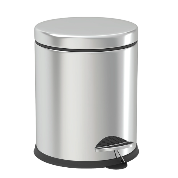 GEPARD SANITARY TRASH BIN ON PEDAL 12L, STAINLESS STEEL