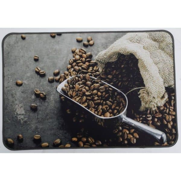 LUANCE KITCHEN CARPET MAT 40X60CM PAINTED POLYESTER - COFFEE TIME