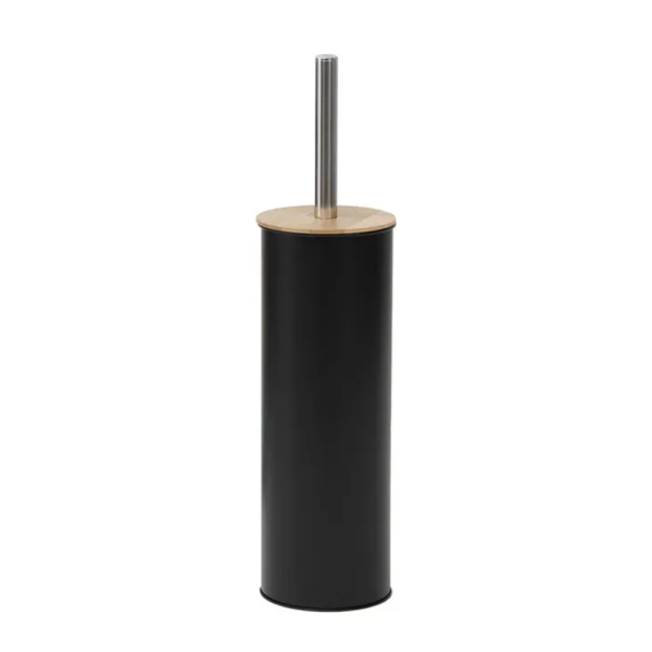TENDANCE WC ČETKA METAL/BAMBUS, CRNA