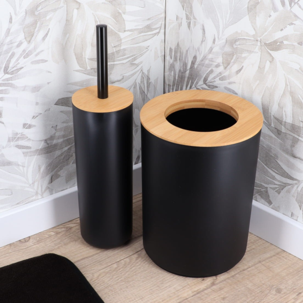TENDANCE WC ČETKA METAL/BAMBUS, CRNA - Image 3