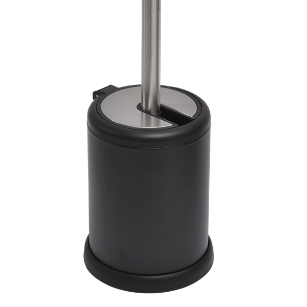 TENDANCE TOILET BRUSH WITH FOLDING LID METAL, MAT BLACK - Image 2