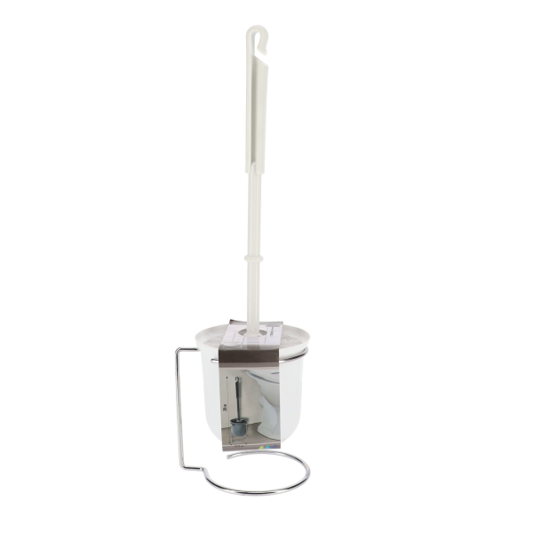 TENDANCE TOILET BRUSH WITH METAL HOLDER, WHITE/GRAY - Image 3