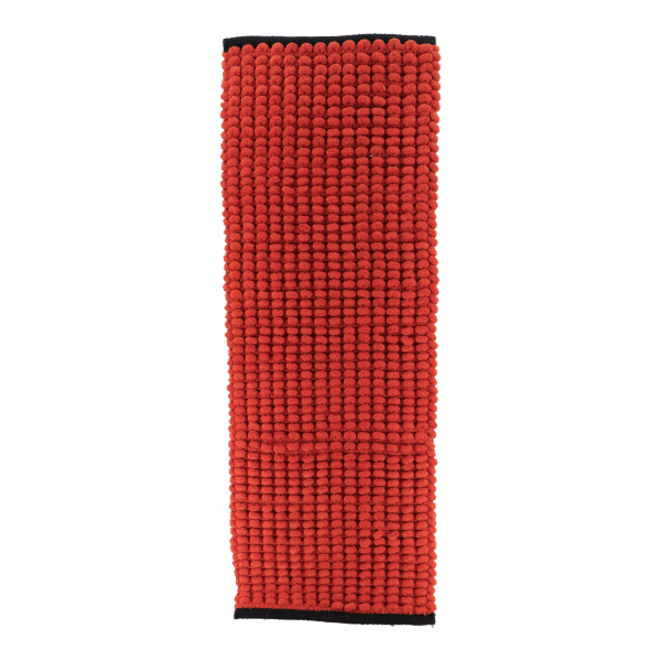 TENDANCE KUPAONSKI TEPIH 45X120 CM, PAMUK, NARANČASTI SA CRNIM RUBOM