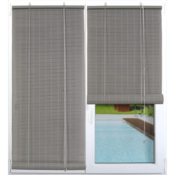 LUANCE ROLLER CURTAIN PVC 120X180 CM, GRAY