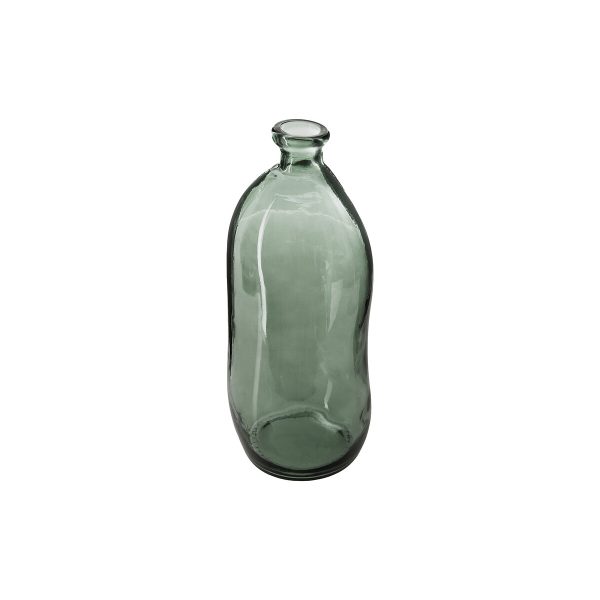 ATMOSPHERA VASE 14.5X35CM GLASS KHAKI