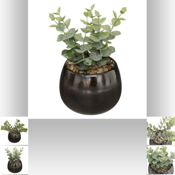 ATMOSPHERA ARTIFICIAL PLANT WITH JAR 25X12X17CM DOLOMITE - Image 5