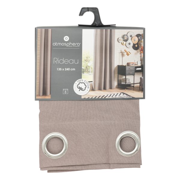 ATMOSPHERA CURTAIN DIMOUT 135X240 CM COTTON GRAY - Image 3