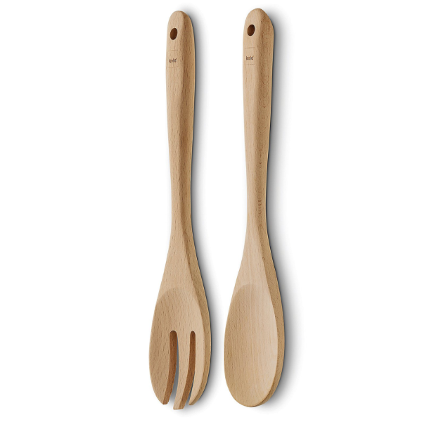 CALLA SET FOR SALAD, 30.5x6.5x1.5cm BEECH LIGHT BROWN 2/1