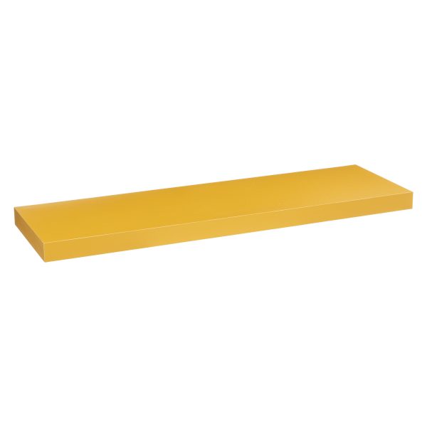 FIVE WALL SHELF 80X23.5X3.8CM YELLOW