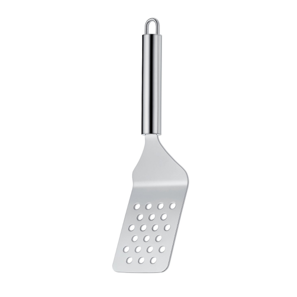 KELA PERFORATED SPATULA RONDO, 26x6.5cm STAINLESS STEEL SILVER