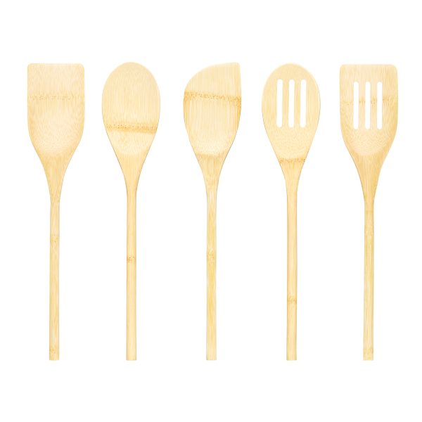 AMBITION SET OF KITCHEN UTENSILS 5/1, BAMBOO, NATURAL