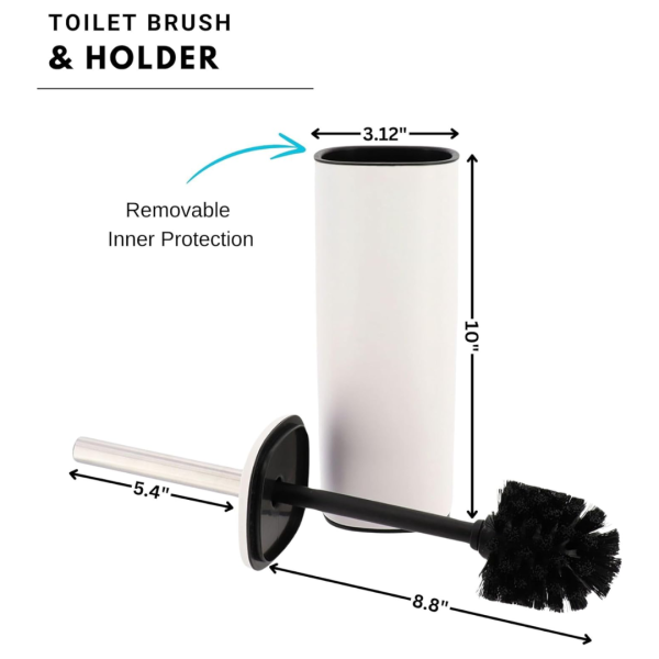 TENDANCE TOILET BRUSH METAL, WHITE - Image 5