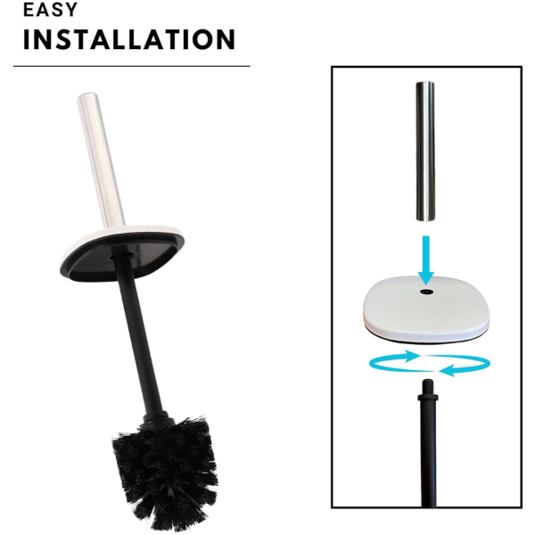 TENDANCE TOILET BRUSH METAL, WHITE - Image 4