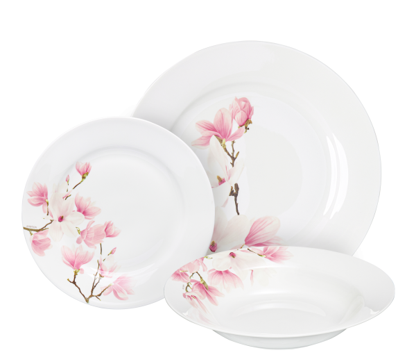 AMBITION SET PLATE 18/1, PORCELAIN, MAGNOLIA