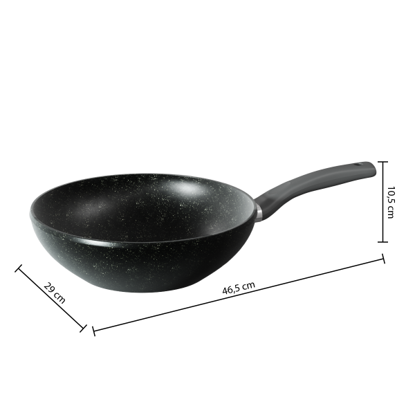 FIVE WOK PAN STONE LINE 28CM