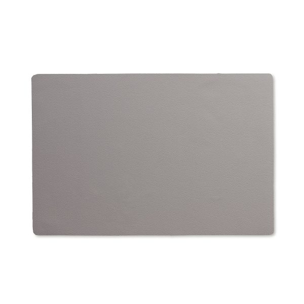 KELA TABLE PLATE KIMARA, 45x30x0.2cm PU-LEATHER GRAY