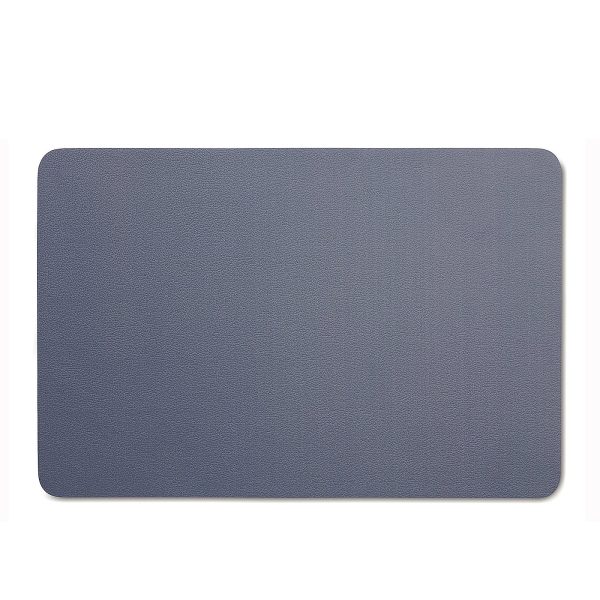 KELA TABLE PLATE KIMARA 45X30CM PU LEATHER DARK GRAY