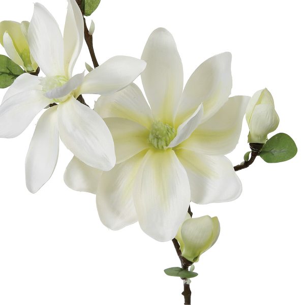 ATMOSPHERA UKRASNA GRANA MAGNOLIJA 83CM PES BIJELA - Image 2