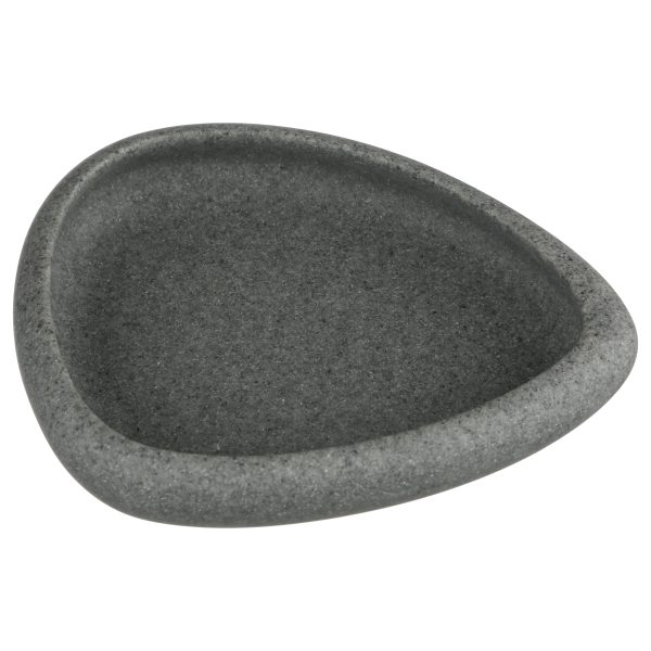 FIVE STONE SOAP HOLDER, 2.5C13C10.5 CM, POLYRESINE, DARK GRAY - Image 3