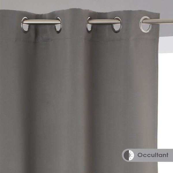 ATMOSPHERA CURTAIN BLACKOUT 135X240 CM POLYESTER GRAY 2/1 - Image 2