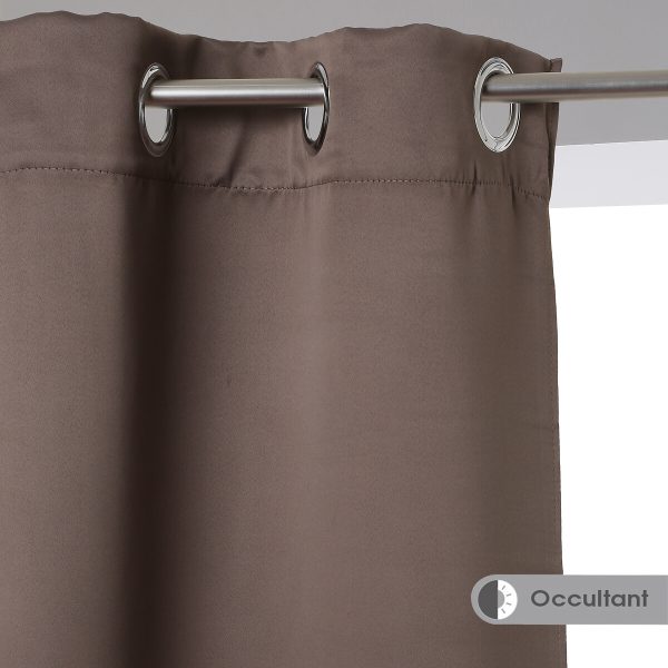 ATMOSPHERA CURTAIN BLACKOUT 135X240 CM POLYESTER BROWN 2/1 - Image 2