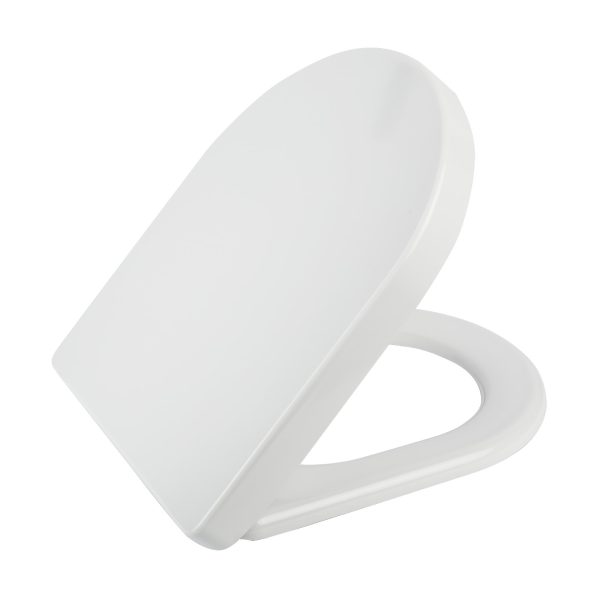 GEPARD SANITARY TOILET BOARD 45.3x36.2 cm DUROPLAST, HARDWARE C8, WHITE VERSA