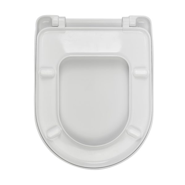 GEPARD SANITARY TOILET BOARD 45.3x36.2 cm DUROPLAST, HARDWARE C8, WHITE VERSA - Image 3