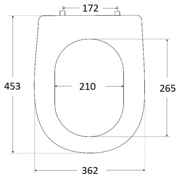 GEPARD SANITARY WC DASKA 45,3x36,2 cm DUROPLAST, OKOV C8, BIJELA VERSA - Image 4