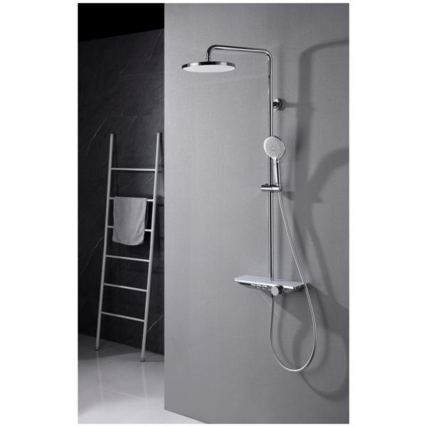 INTER CERAMIC PIANO SHOWER SYSTEM ROYAL WITH SHOWER ROSE AND SHOWER BATTER CHROME