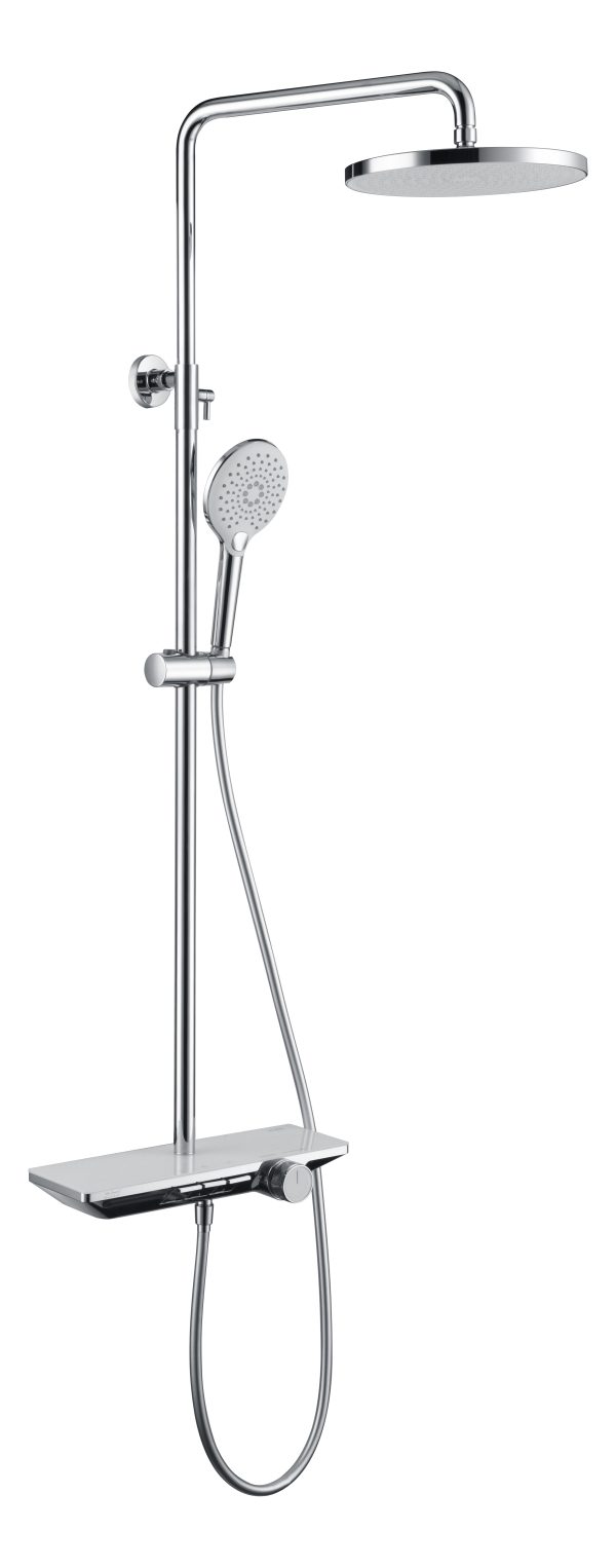 INTER CERAMIC PIANO SHOWER SYSTEM ROYAL WITH SHOWER ROSE AND SHOWER BATTER CHROME - Image 2