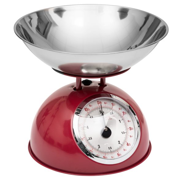 FIVE KITCHEN SCALE RETRO 25X21CM METAL RED - Image 2