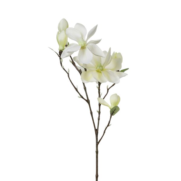 ATMOSPHERA ORNAMENTAL MAGNOLIA BRANCH 83CM DOG WHITE - Image 4