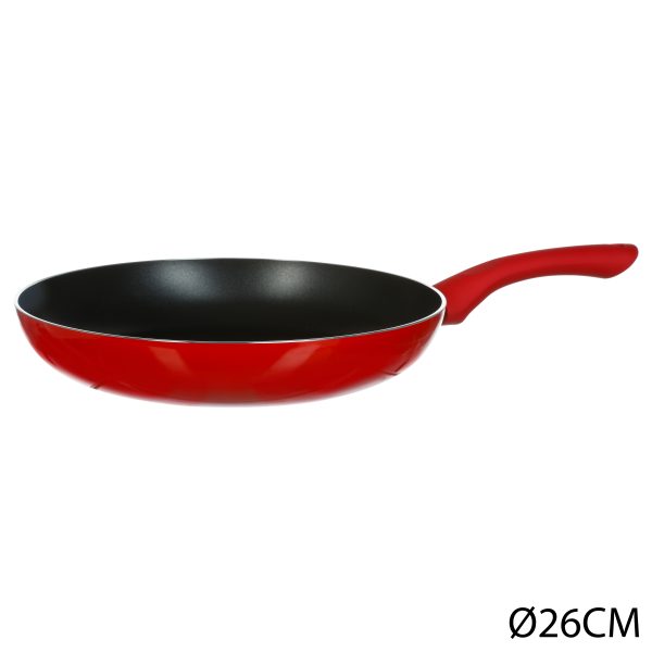 FIVE PAN ESSENTIELLE 26 CM ALUMINUM/BAKELITE, RED