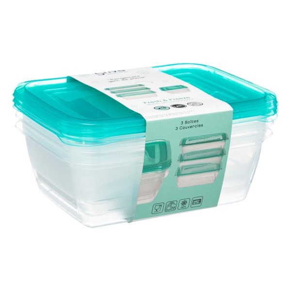 FIVE SET FOOD CONTAINER 1.25 L 3/1, POLYPROPYLENE - Image 2