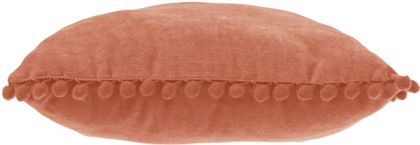 ATMOSPHERA DECORATIVE PILLOW WITH POMPOMS 40X40CM POLYESTER/POLYAMIDE BRICK - Image 4