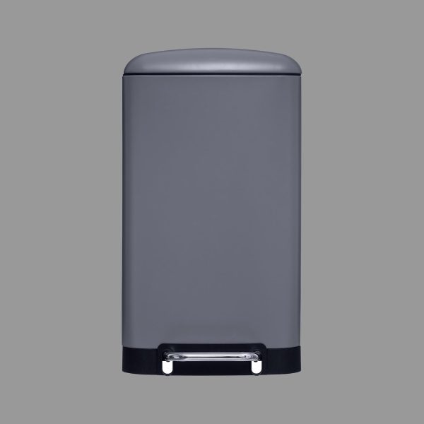 FIVE GARBAGE BIN 30L ARIANE 34X32X61CM METAL GRAY - Image 9