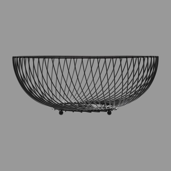 FIVE FRUIT BASKET TORSADE 30X11.7CM METAL