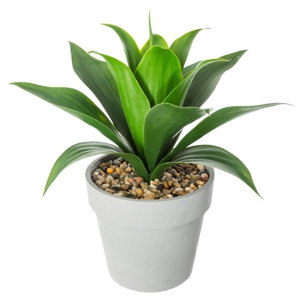 ATMOSPHERA ARTIFICIAL FLOWERS ALOE VERA IN PLASTIC POT 34CM - Image 2