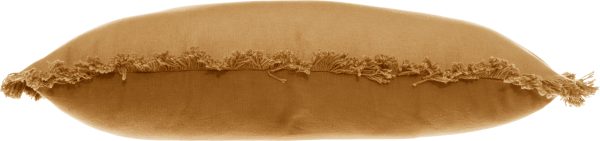 ATMOSPHERA DECORATIVE PILLOW FRINGE 30X50 CM COTTON/POLYESTER Ocher - Image 3