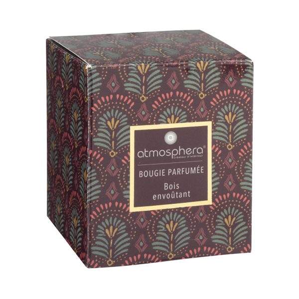 ATMOSPHERA SCENTED CANDLE IN NEDA GLASS 110G WOOD - Image 3