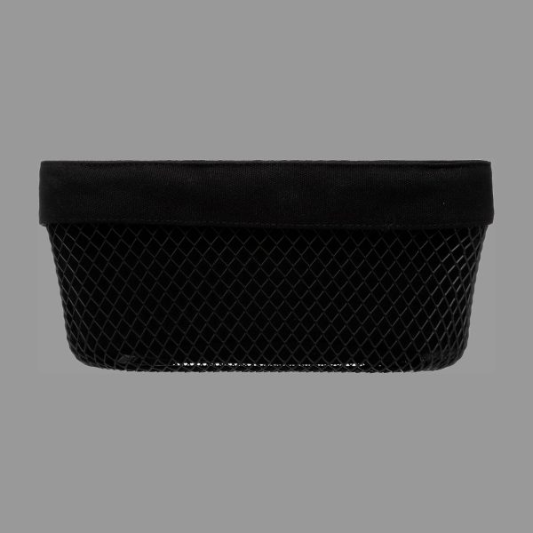 FIVE MAYAJ BREAD BASKET, SQUARE, 25.5X25.5X11.5CM METAL BLACK