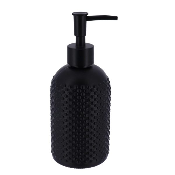 TENNDACE SOAP DISPENSER SIRMIONE 410 ML GLASS, BLACK