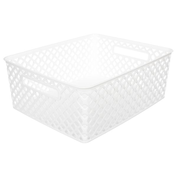 FIVE BASKET FOLK 11 L, POLYPROPYLENE, WHITE