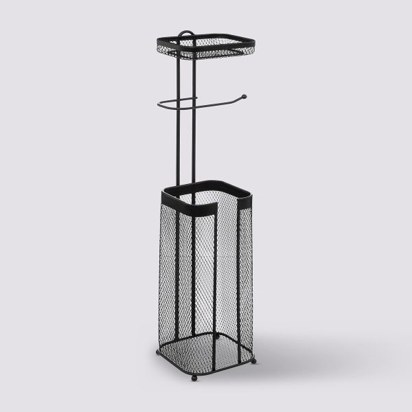 FIVE DRŽAČ WC PAPIRA MAYA 17,5X15,7X73,3CM METAL CRNI - Image 4