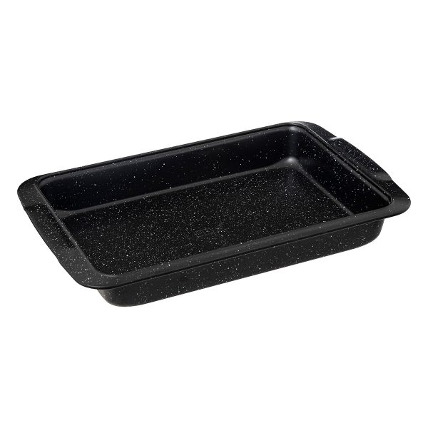 FIVE BAKING PAN CARACTERE, 39X25CM STEEL/PTF BLACK-WHITE